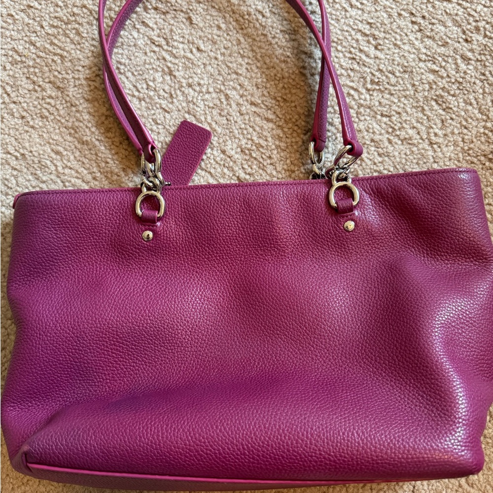 Coach Plum Shoulder Bag - Picture 3 of 5